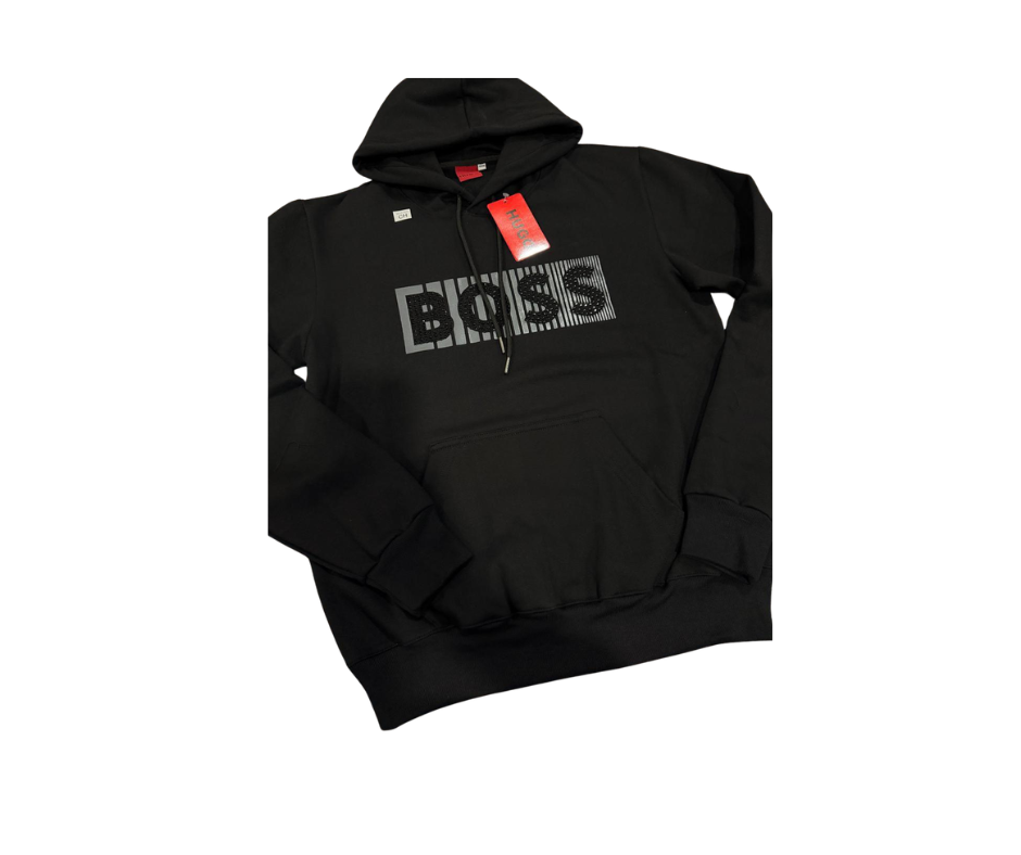Sudadera Boss rayas gris